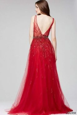 Jovani - 29085 Sleeveless Adorned Tulle Gown 10 Jovani - 29085 Sleeveless Adorned Tulle Gown