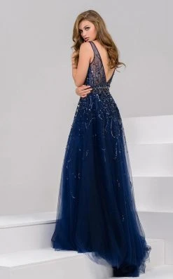 Jovani - 29085 Sleeveless Adorned Tulle Gown 12 Jovani - 29085 Sleeveless Adorned Tulle Gown