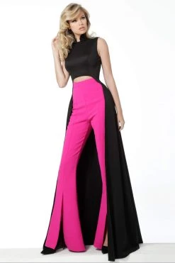 Jovani - 3377 Two-Piece Jumpsuit With Overskirt