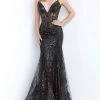 Jovani - 3675 Sequined Illusion Corset Mermaid Gown 1 Jovani - 3675 Sequined Illusion Corset Mermaid Gown