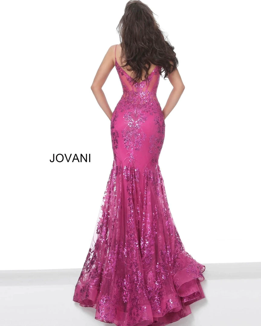 Jovani - 3675 Sequined Illusion Corset Mermaid Gown 23 Jovani - 3675 Sequined Illusion Corset Mermaid Gown