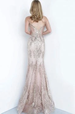 Jovani - 3675 Sequined Illusion Corset Mermaid Gown 30 Jovani - 3675 Sequined Illusion Corset Mermaid Gown