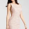 Jovani - 42863 Fitted V Back Illusion Dress 1 Jovani - 42863 Fitted V Back Illusion Dress