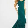 Jovani - 55187 Off-Shoulder Glittered Mermaid Gown 1 Jovani - 55187 Off-Shoulder Glittered Mermaid Gown