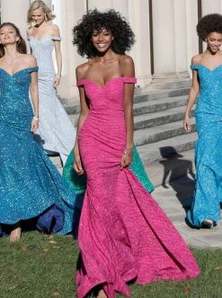 Jovani - 60122 Off Shoulder Sweetheart Neck Glitter Mermaid Gown 23 Jovani - 60122 Off Shoulder Sweetheart Neck Glitter Mermaid Gown