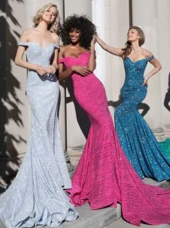 Jovani - 60122 Off Shoulder Sweetheart Neck Glitter Mermaid Gown 26 Jovani - 60122 Off Shoulder Sweetheart Neck Glitter Mermaid Gown