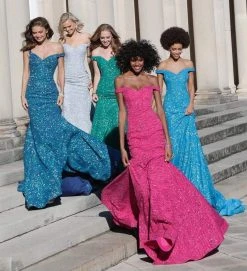 Jovani - 60122 Off Shoulder Sweetheart Neck Glitter Mermaid Gown 20 Jovani - 60122 Off Shoulder Sweetheart Neck Glitter Mermaid Gown