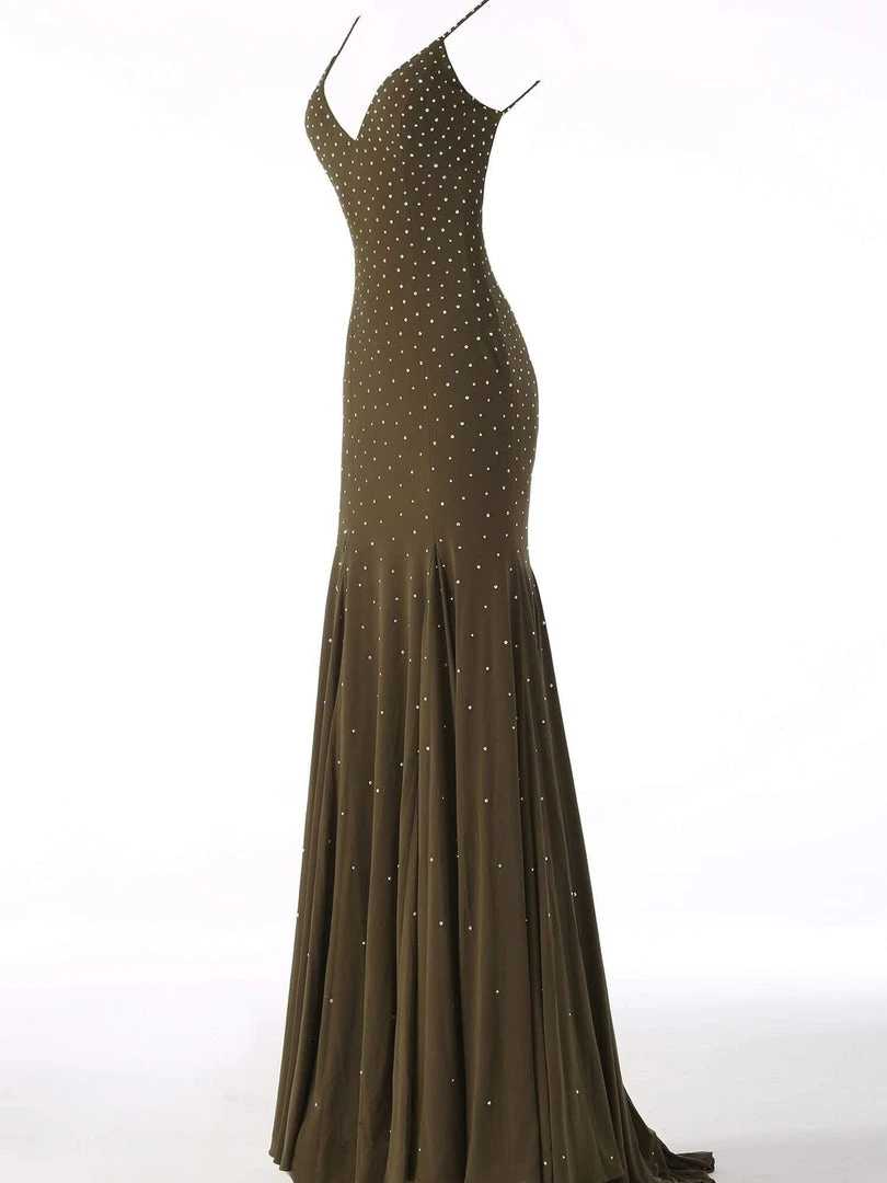 Jovani - 63563 Studded Backless Jersey Trumpet Gown 12 Jovani - 63563 Studded Backless Jersey Trumpet Gown