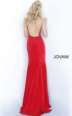 Jovani - 63563 Studded Backless Jersey Trumpet Gown 31 Jovani - 63563 Studded Backless Jersey Trumpet Gown