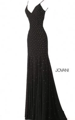 Jovani - 63563 Studded Backless Jersey Trumpet Gown 22 Jovani - 63563 Studded Backless Jersey Trumpet Gown