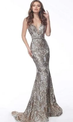 Jovani 67347 - Embellished Mermaid Prom Dress