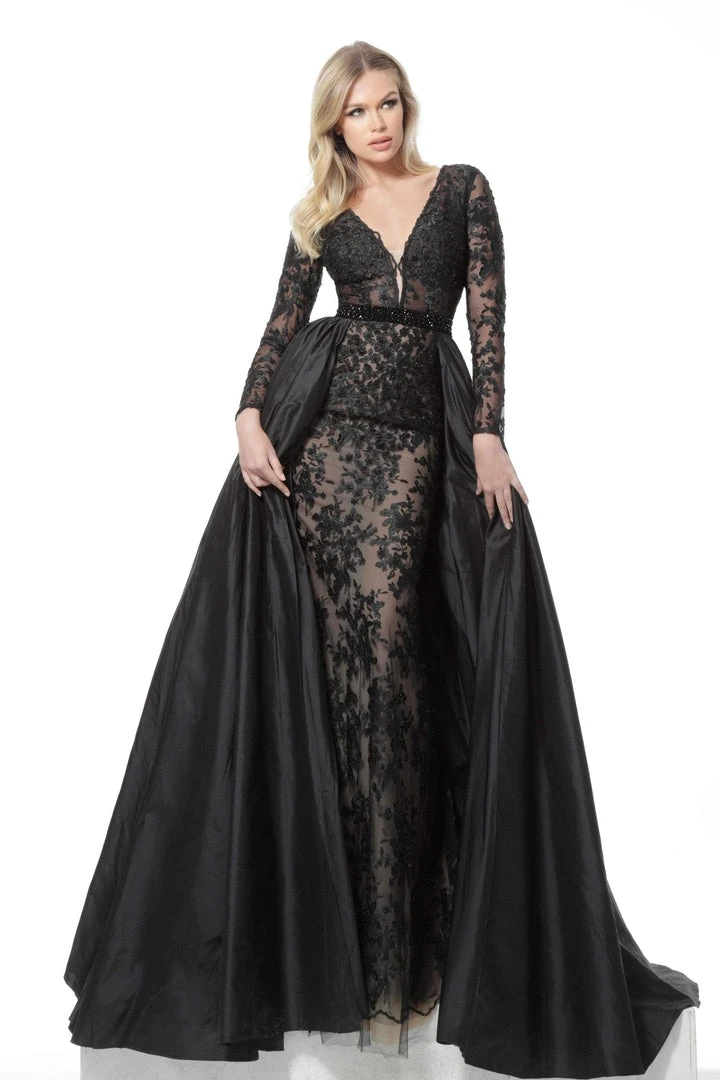 Jovani - 67466 Long Sleeve Laced Long Dress 3 Jovani - 67466 Long Sleeve Laced Long Dress