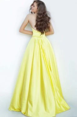 Jovani - 67847 Strapless Sweetheart Neckline Satin A-Line Prom Gown