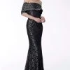 Jovani - 67902 Off-Shoulder Embellished Trumpet Dress 1 Jovani - 67902 Off-Shoulder Embellished Trumpet Dress