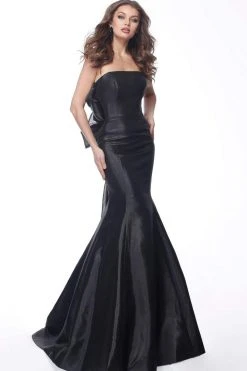 Jovani - 68240 Straight Across Fitted Mermaid Dress