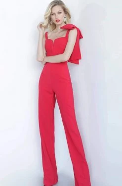 Jovani - 68997 Sleeveless V-neck Jumpsuit
