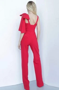 Jovani - 68997 Sleeveless V-neck Jumpsuit
