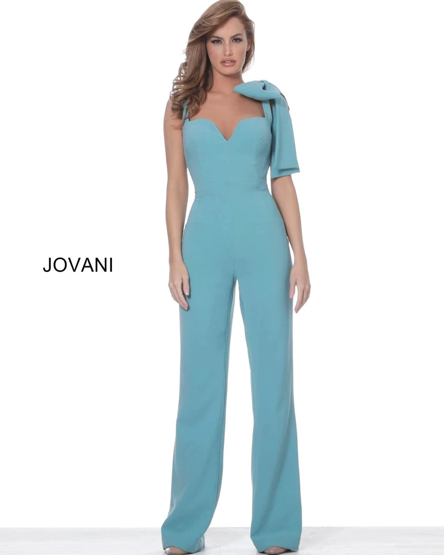 Jovani - 68997 Sleeveless V-neck Jumpsuit 7 Jovani - 68997 Sleeveless V-neck Jumpsuit