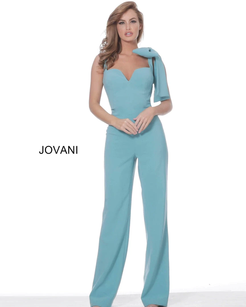 Jovani - 68997 Sleeveless V-neck Jumpsuit 8 Jovani - 68997 Sleeveless V-neck Jumpsuit