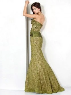 Jovani - 7732 Corset Boning Lace Gown