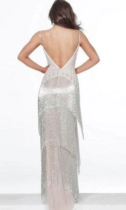 Jovani 8101 - Sleeveless Plunging V-neck Evening Gown