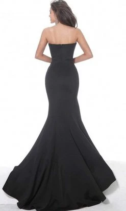 Jovani - 94366 Strapless Straight Neckline Slit Mermaid Gown