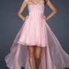 La Femme - 17502 Beaded Sweetheart High-Low Chiffon A-line Gown 2 La Femme - 17502 Beaded Sweetheart High-Low Chiffon A-line Gown