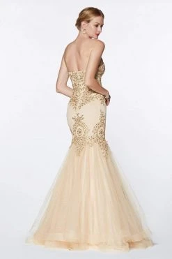 Cinderella Divine Lace Appliqued Mermaid Gown