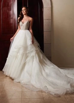 Lo'Adoro Bridal By Rachel Allan - M747 Crystal Beaded Sweetheart Ballgown 12 Lo'Adoro Bridal By Rachel Allan - M747 Crystal Beaded Sweetheart Ballgown