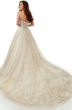 Lo'Adoro Bridal By Rachel Allan - M752 Strapless Lace Corset Gown