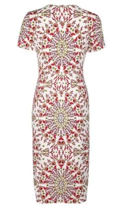 London Times - T2918M Medallion Floral Print Midi Sheath Dress Party Dresses