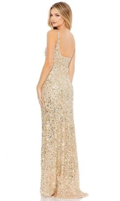 Mac Duggal - 10705 Sequined Scoop Neck Sheath Dress 6 Mac Duggal - 10705 Sequined Scoop Neck Sheath Dress