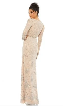 Mac Duggal - 10769 Surplice V-Neck Sheath Dress