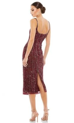 Mac Duggal 10770 - Tea Length Beaded Cocktail Dress
