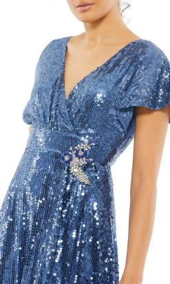 Mac Duggal 10773 - Brooch Detail Evening Gown | Couture Candy 10 Mac Duggal 10773 - Brooch Detail Evening Gown | Couture Candy