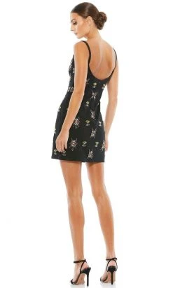 Mac Duggal 10787 - Bejeweled Sheath Cocktail Dress