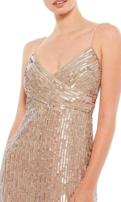 Mac Duggal - 10817 Spaghetti Straps Sequin Dress 8 Mac Duggal - 10817 Spaghetti Straps Sequin Dress