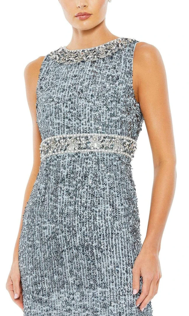 Mac Duggal - 10839 Crystal Ornate Sheath Gown 5 Mac Duggal - 10839 Crystal Ornate Sheath Gown