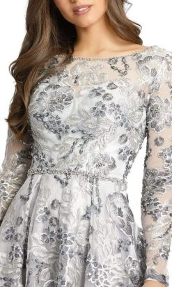 Mac Duggal - 11185 Sequin-Accented Floral A-Line Gown 7 Mac Duggal - 11185 Sequin-Accented Floral A-Line Gown