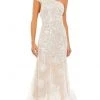 Mac Duggal - 11300 Asymmetric Embroidered Long Gown 2 Mac Duggal - 11300 Asymmetric Embroidered Long Gown