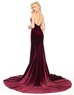Mac Duggal - 12079R Plunging Strapless Evening Gown