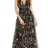 Mac Duggal - 12282 Floral Embroidered A-Line Gown 2 Mac Duggal - 12282 Floral Embroidered A-Line Gown
