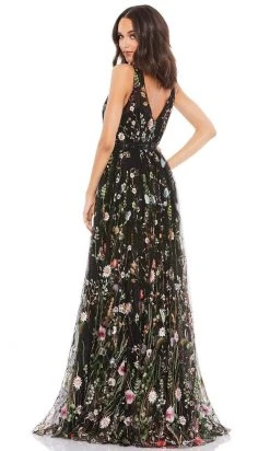 Mac Duggal - 12282 Floral Embroidered A-Line Gown 6 Mac Duggal - 12282 Floral Embroidered A-Line Gown
