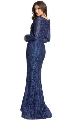 Mac Duggal 20271 - Embroidered Long Sleeve Evening Dress 12 Mac Duggal 20271 - Embroidered Long Sleeve Evening Dress