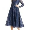 Mac Duggal 20286 - Long Sleeve Beaded Lace Cocktail Dress 2 Mac Duggal 20286 - Long Sleeve Beaded Lace Cocktail Dress