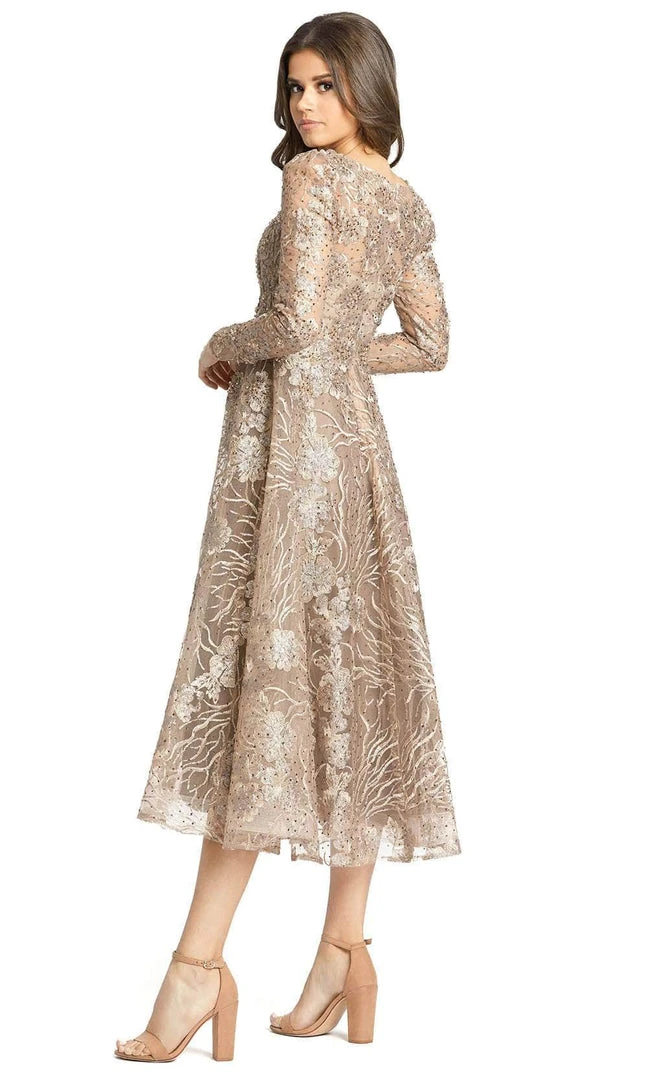 Mac Duggal 20286 - Long Sleeve Beaded Lace Cocktail Dress 7 Mac Duggal 20286 - Long Sleeve Beaded Lace Cocktail Dress