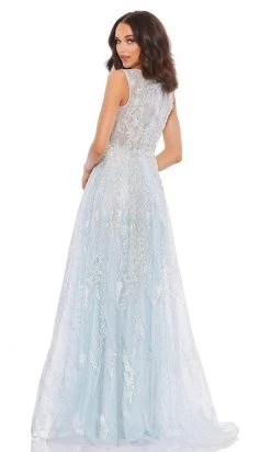 Mac Duggal - 20312 V-Neck Embroidered Gown