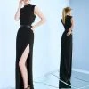 Mac Duggal - 25008 High Neck Long Dress With Slit 1 Mac Duggal - 25008 High Neck Long Dress With Slit