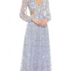 Mac Duggal 35107 - Floral Cutout A-Line Evening Dress 1 Mac Duggal 35107 - Floral Cutout A-Line Evening Dress