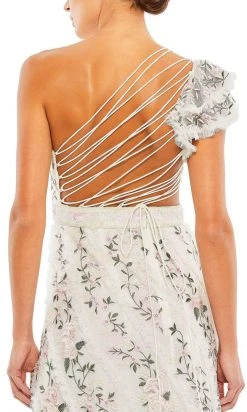 Mac Duggal 35108 - Floral Strappy Back Evening Dress